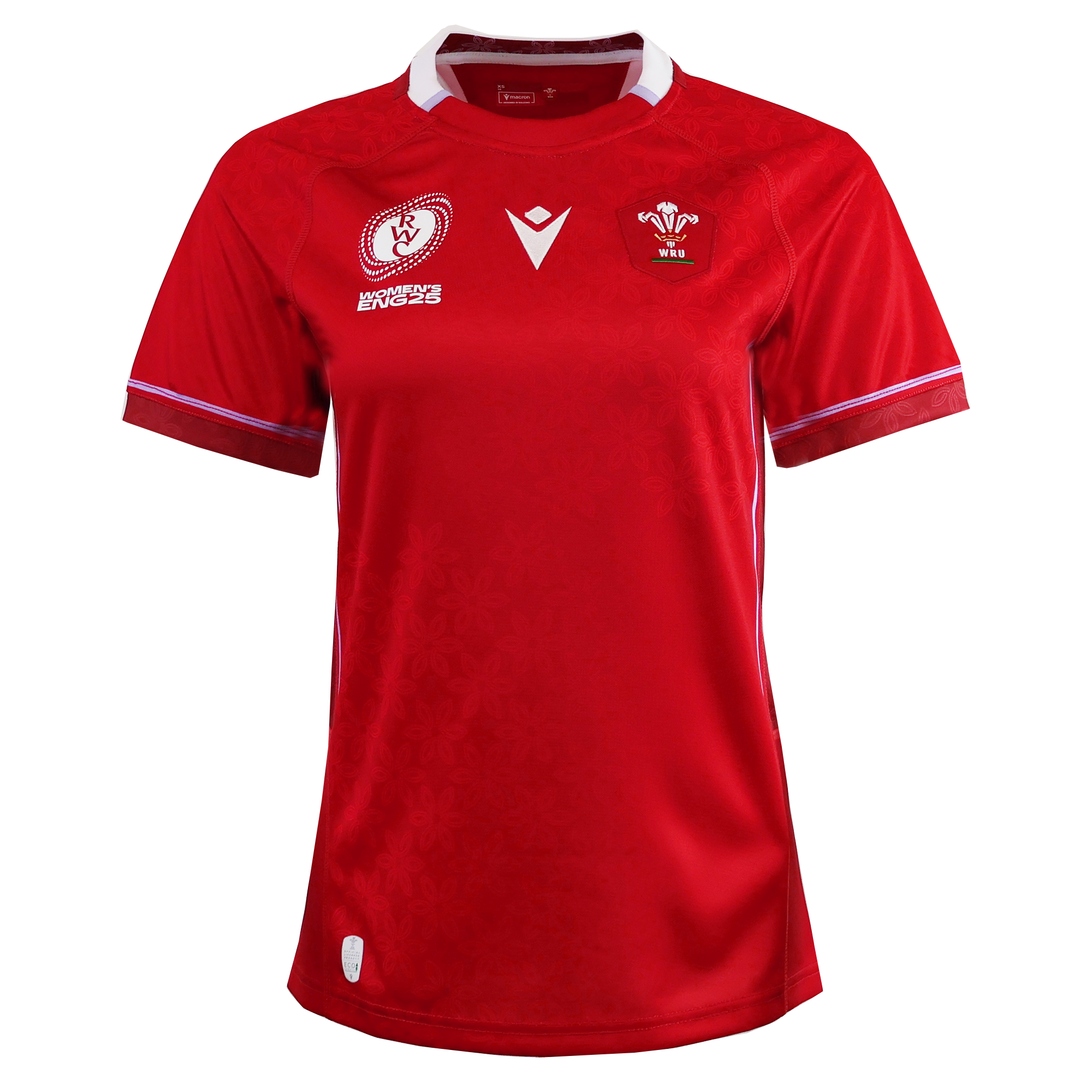 Image of Women's Wales WRWC25 Replica Home Jersey by Macron