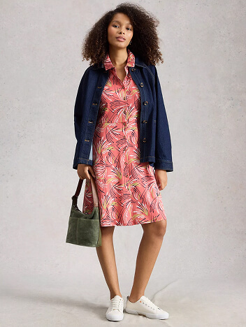 Shop Ria Jersey Shirt Knee Length Dress