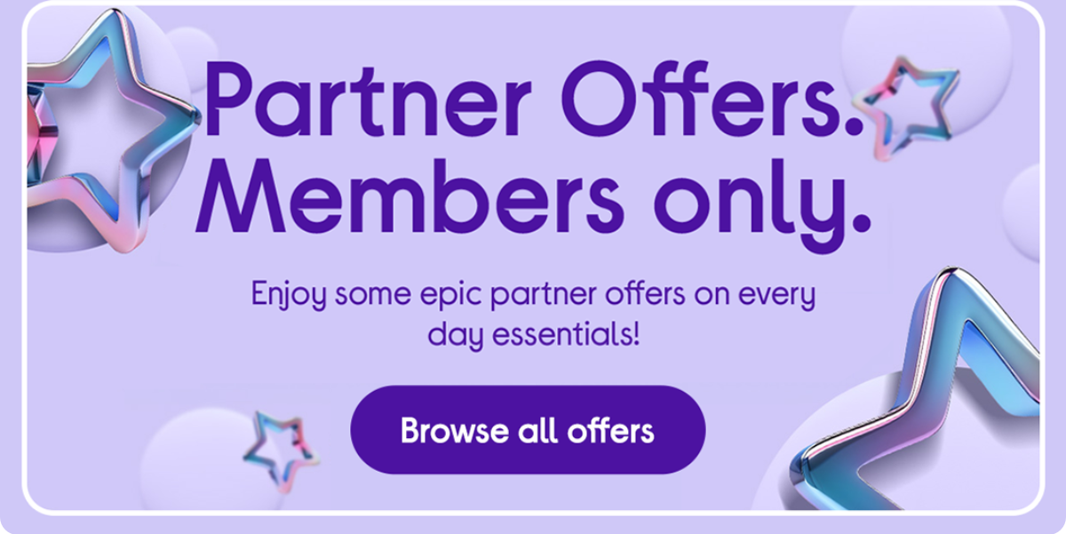 Partner Offers. Members only.