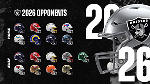 Who are the Raiders' 2026 opponents?