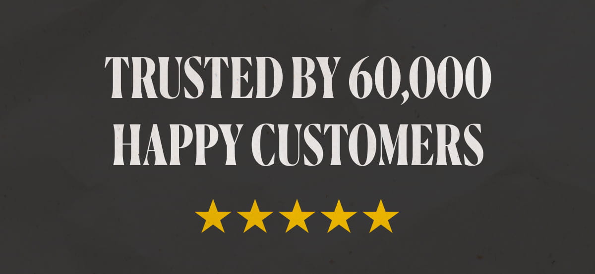Trusted By 60,000 Happy Customers