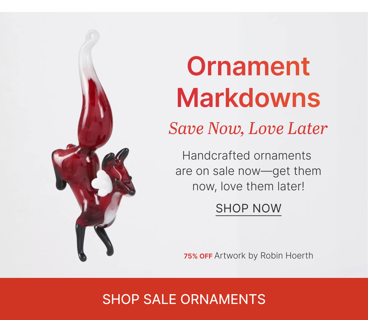 shop ornament markdowns