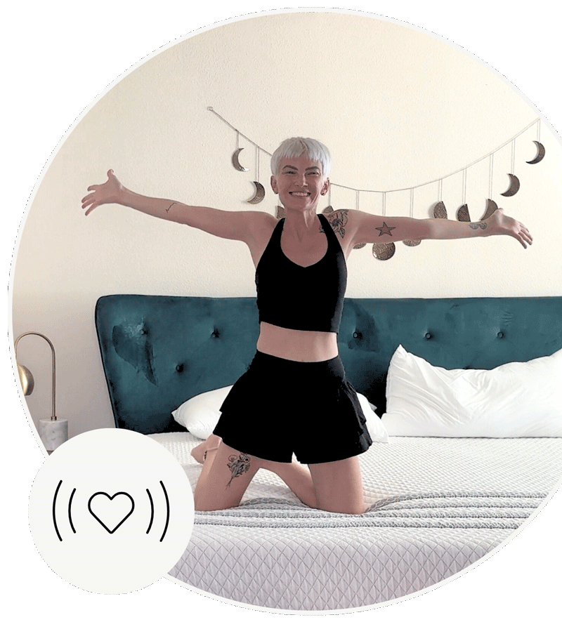 Sapira Hybrid Image -- Icon of heart amplified