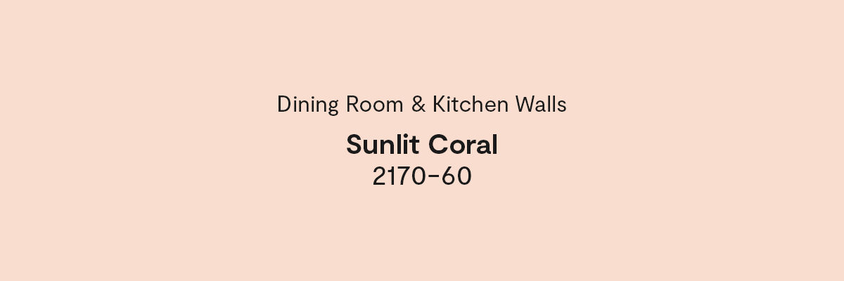 Dining Room & Kitchen Walls - Sunlit Coral 2170-60