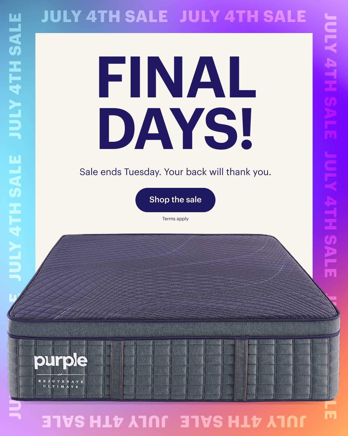 JULY 4TH SALE | LAST DAYS!