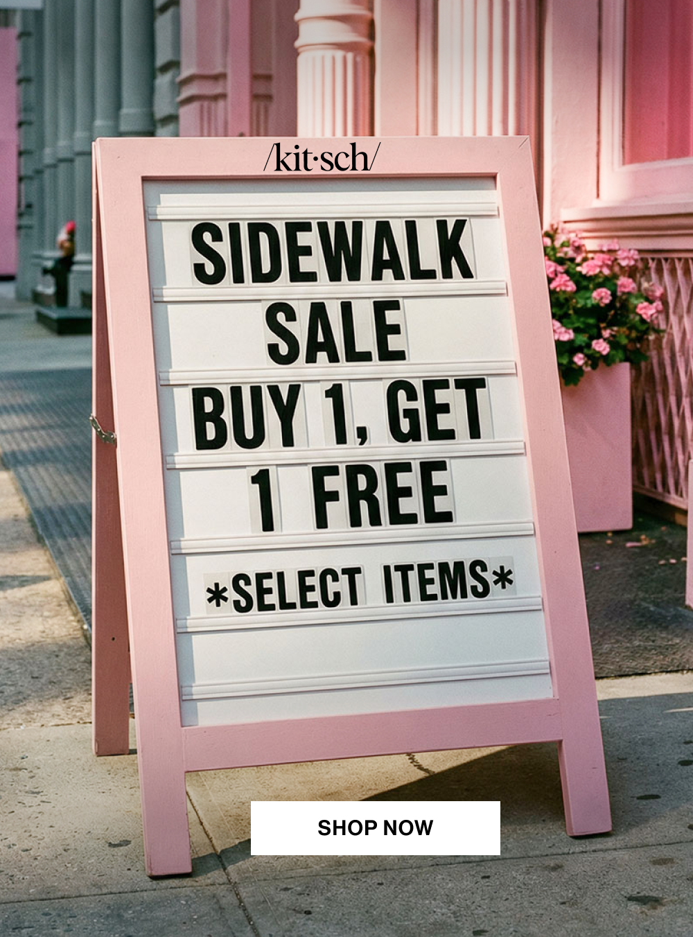 SIDEWALK SALE. BUY 1, GET 1 FREE, select items