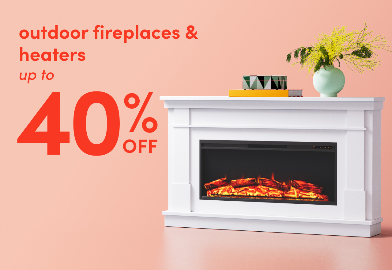 outdoor fireplace & heater clearance