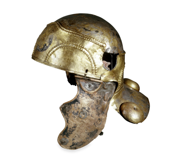 Cavalry helmet from Roman Britain.