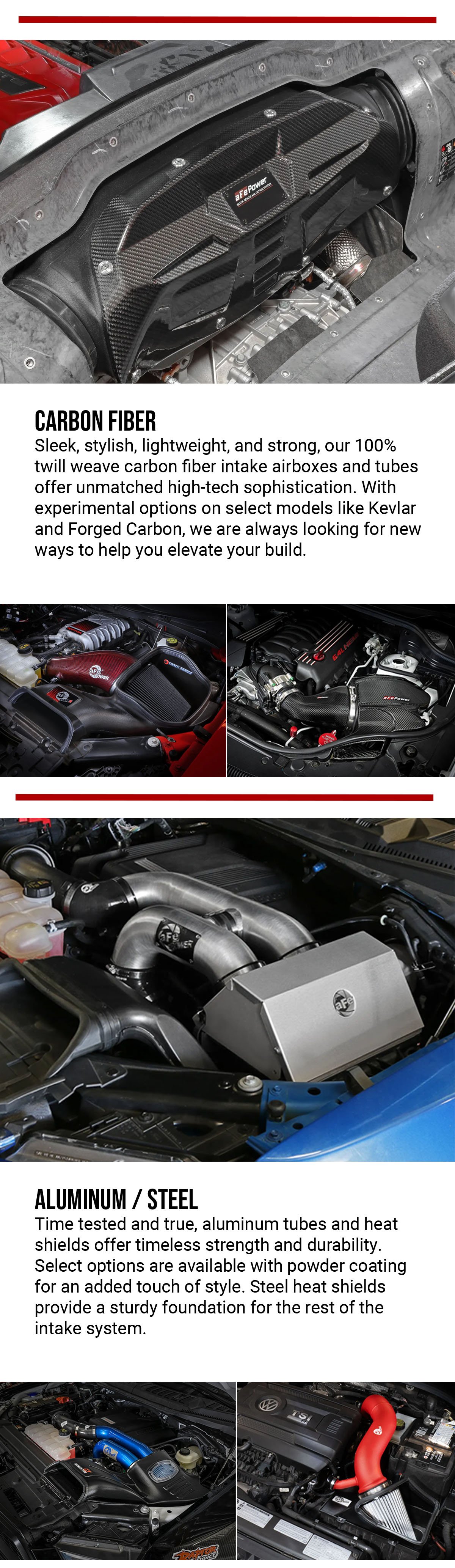CARBON FIBER / METAL INTAKES