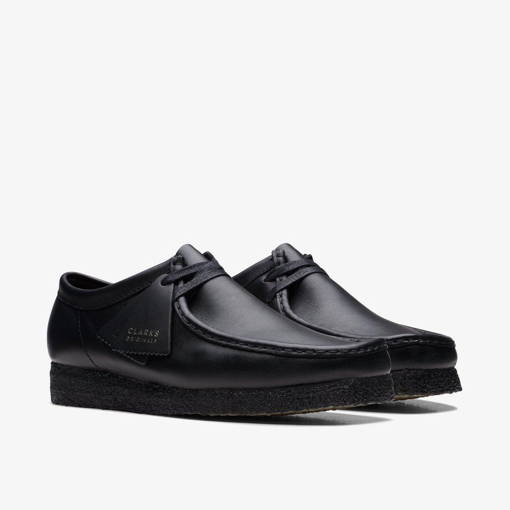 Shop Wallabee Black Leather