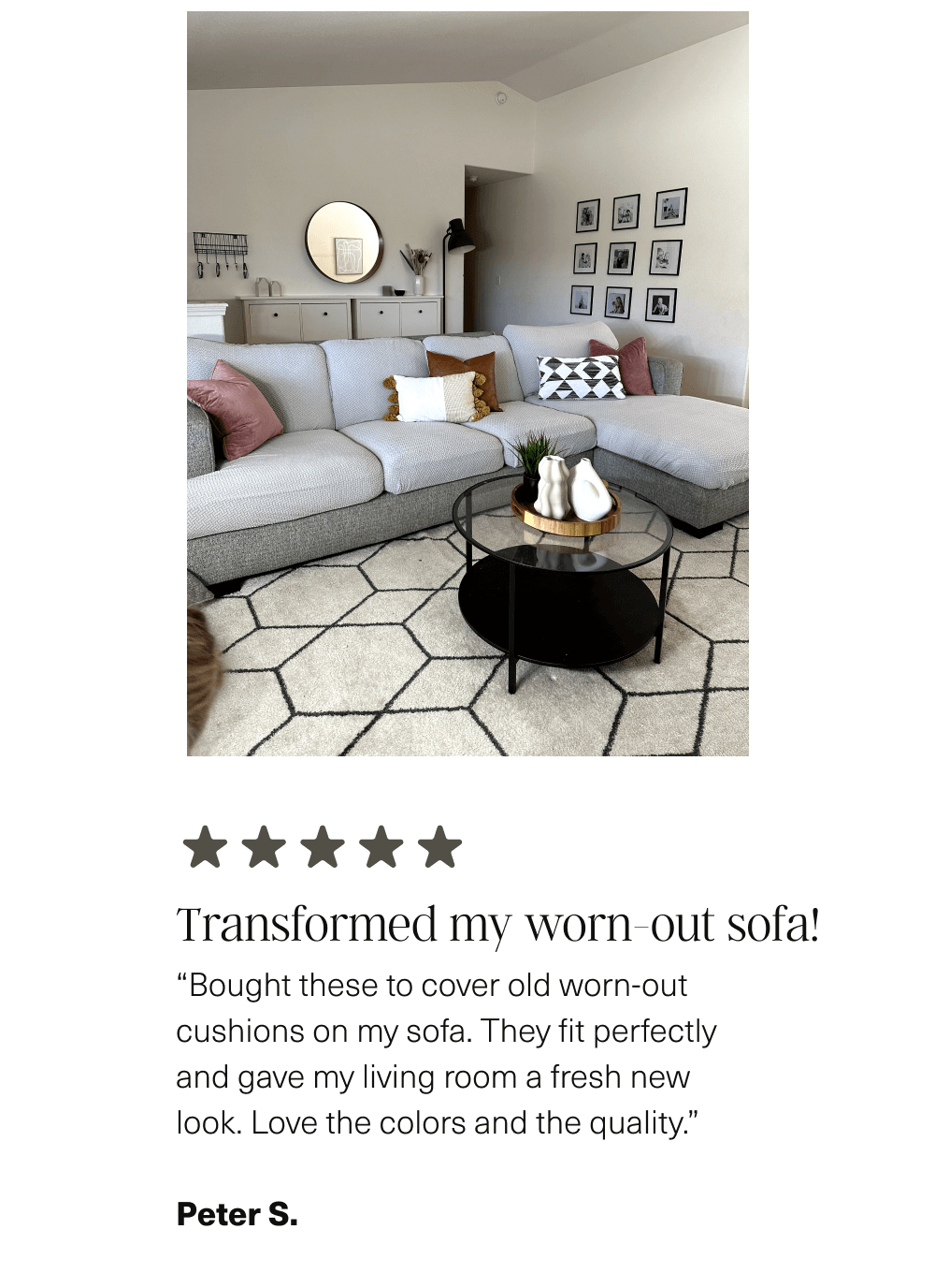 Transformed my worn-out sofa!