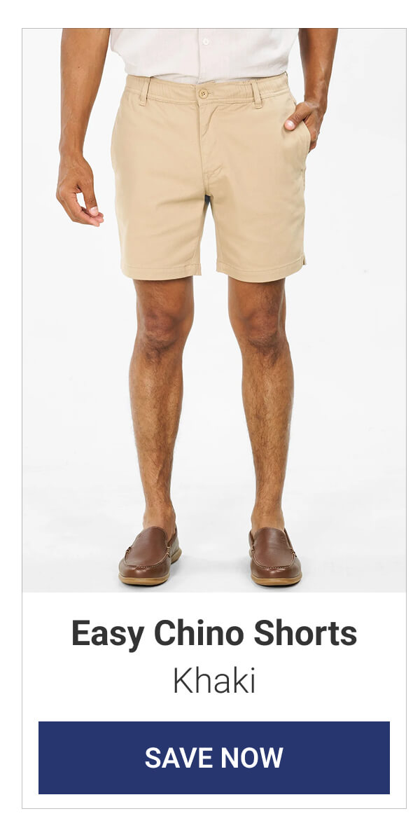 Khaki Easy Chino Shorts