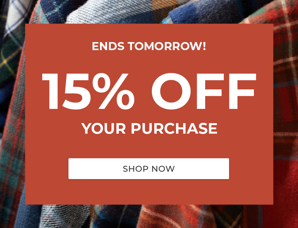 15% OFF Your Purchase
