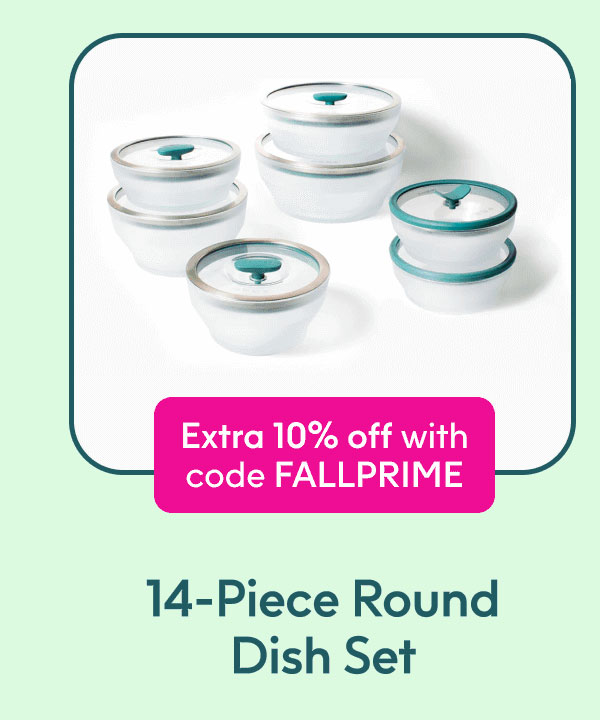14-Piece Round Dish Set