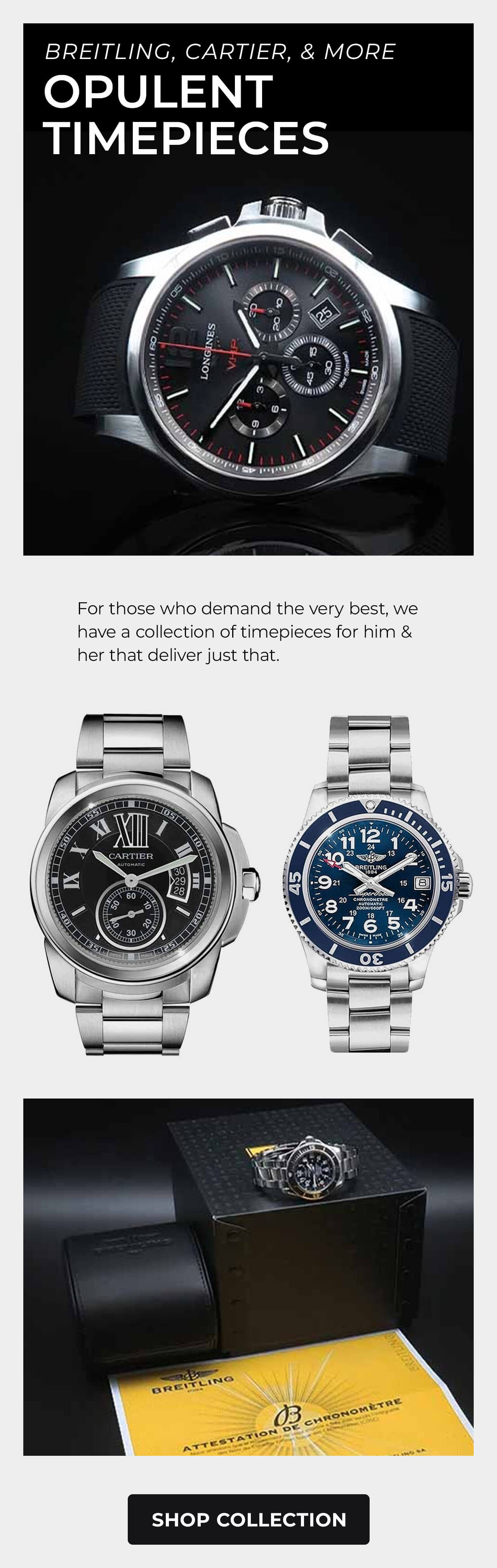 Breitling, Cartier, & More