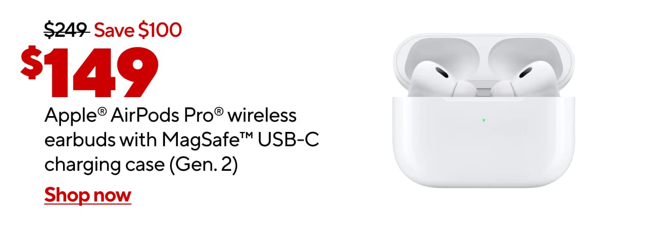 $100 Off APPLE AIRPODS PRO GEN 2 USBC
