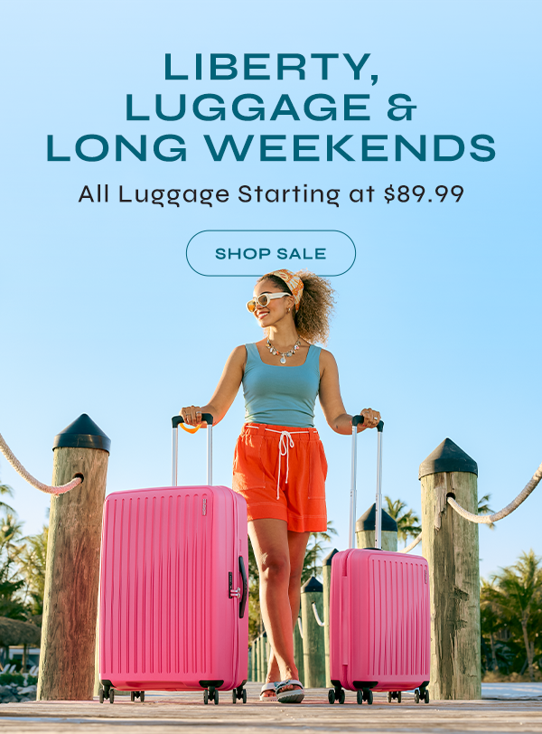 Shop All Luggage Starting at $89.99