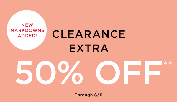 50% off clearance