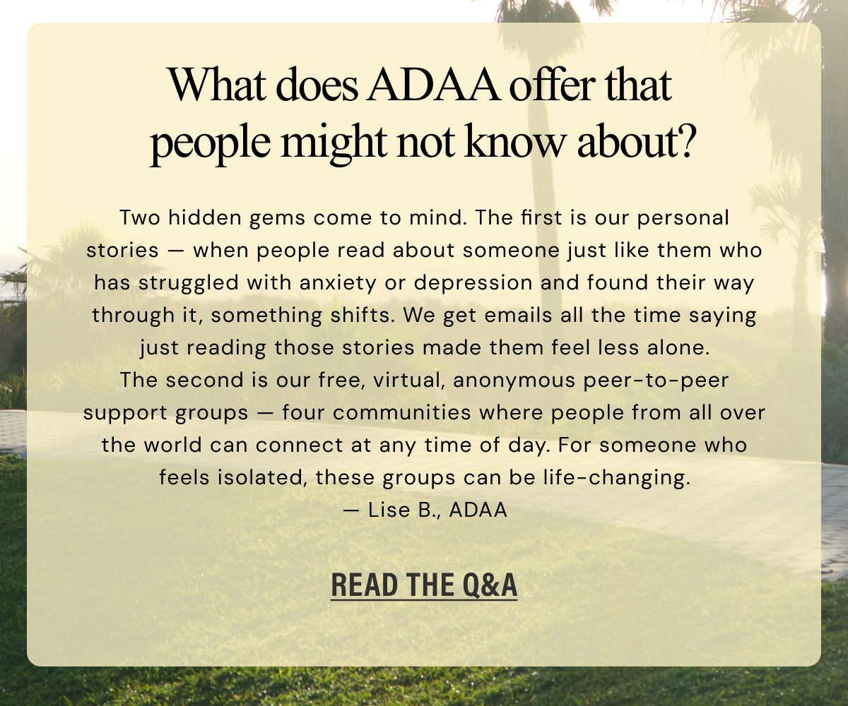 ADAA | Support Groups