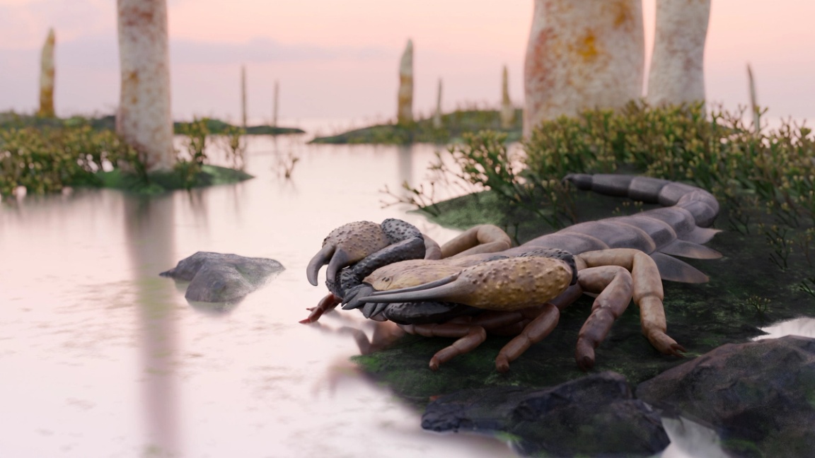 Artist’s rendering of giant scorpion