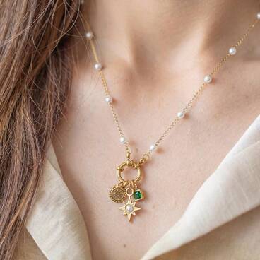 Personalised Birthstone Charm Necklace