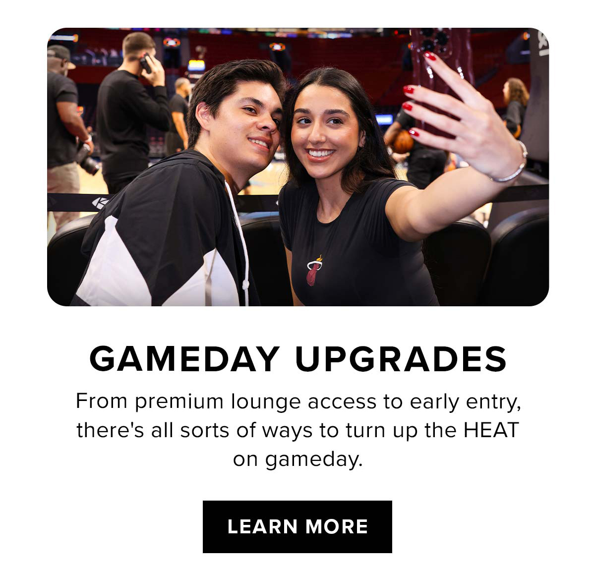 Gameday Upgrades | Learn More