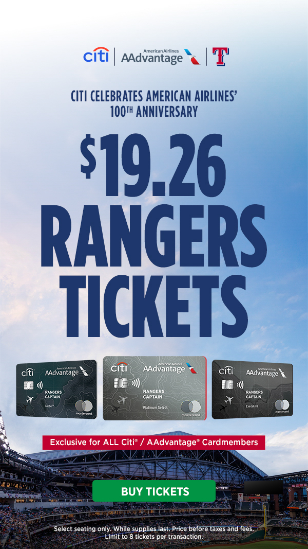 $19.26 Rangers Tickets