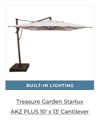 Treasure Garden Starlux AKZ PLUS 10ft x 13ft Cantilever 