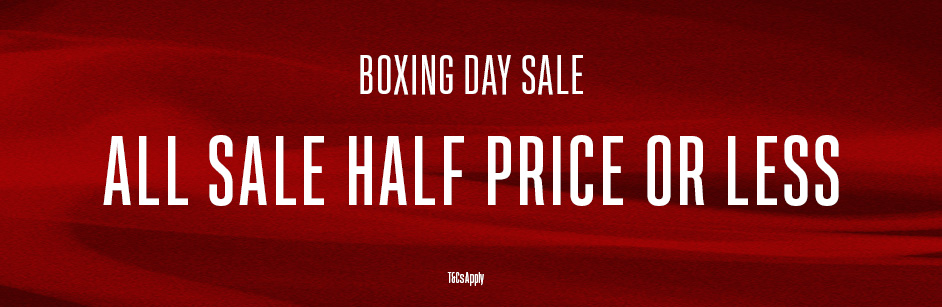 Boxing Day Sale All Sale Half Price Or Less