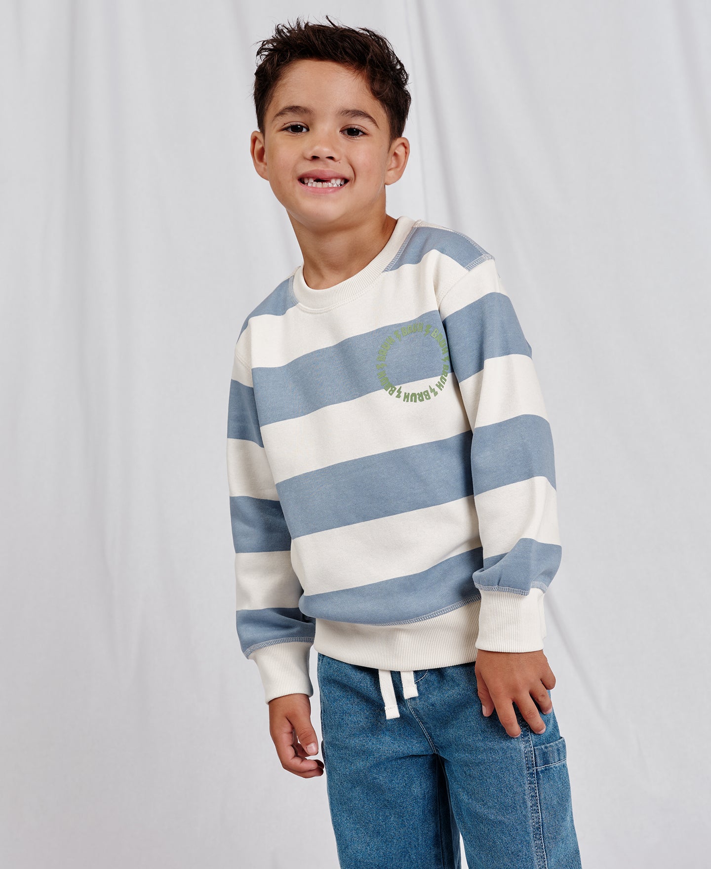 Little Kids' Stripe Sweatshirt