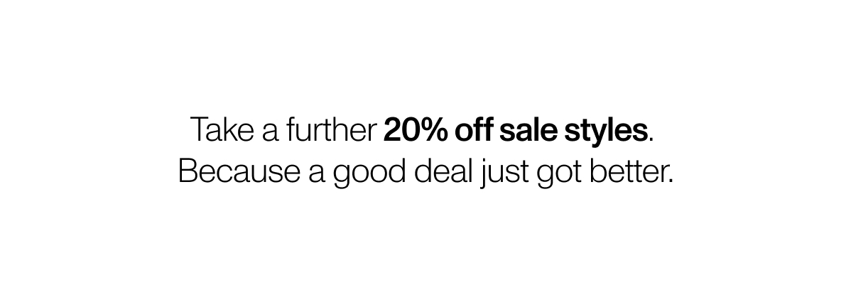 Sale Starts Now. 