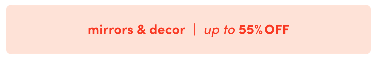 mirror & decor clearance