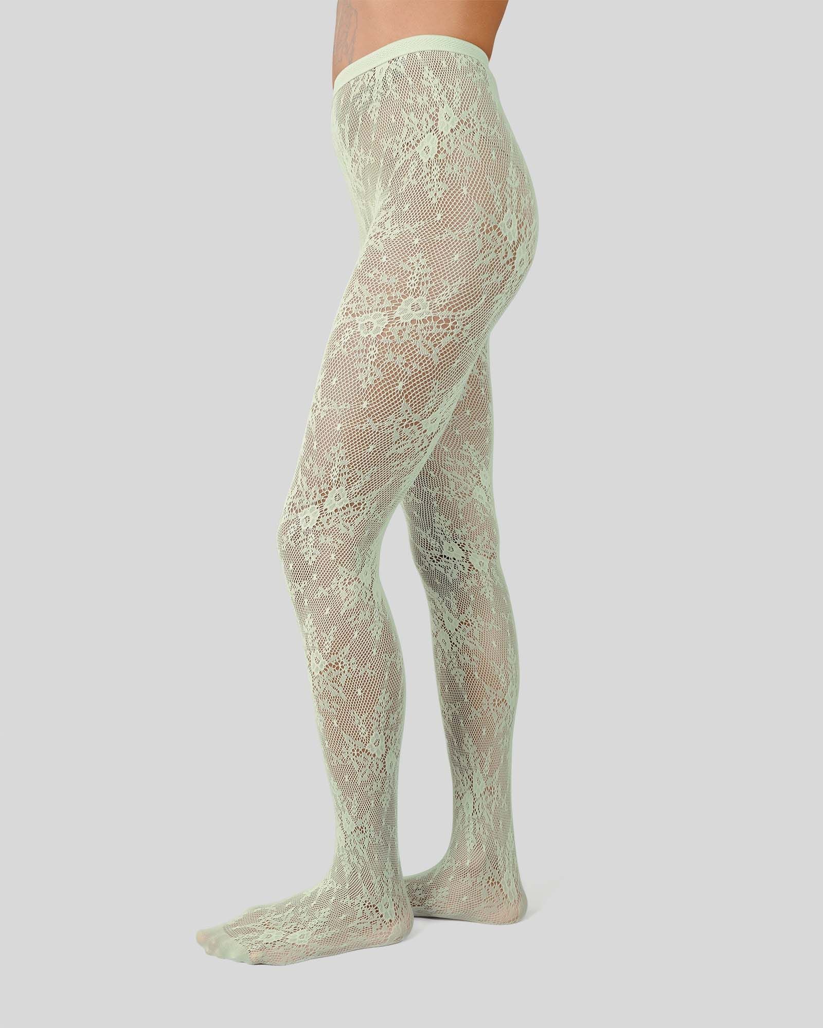 Rosa Lace Tights Mint