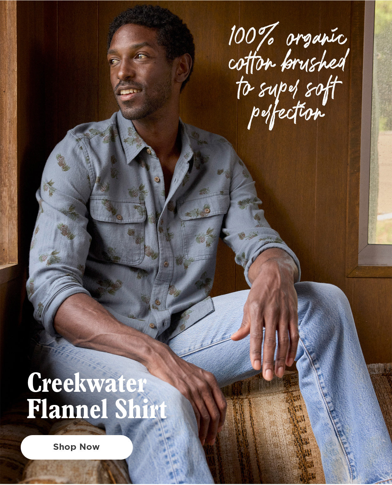 100% organic cotton brushed to super soft perfection