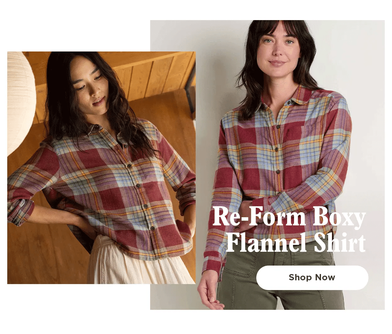 Reform Boxy Flannel Shirt