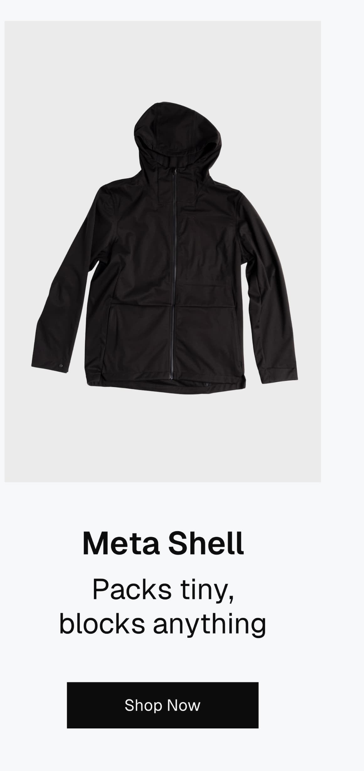 Meta Shell – Packs tiny, blocks anything