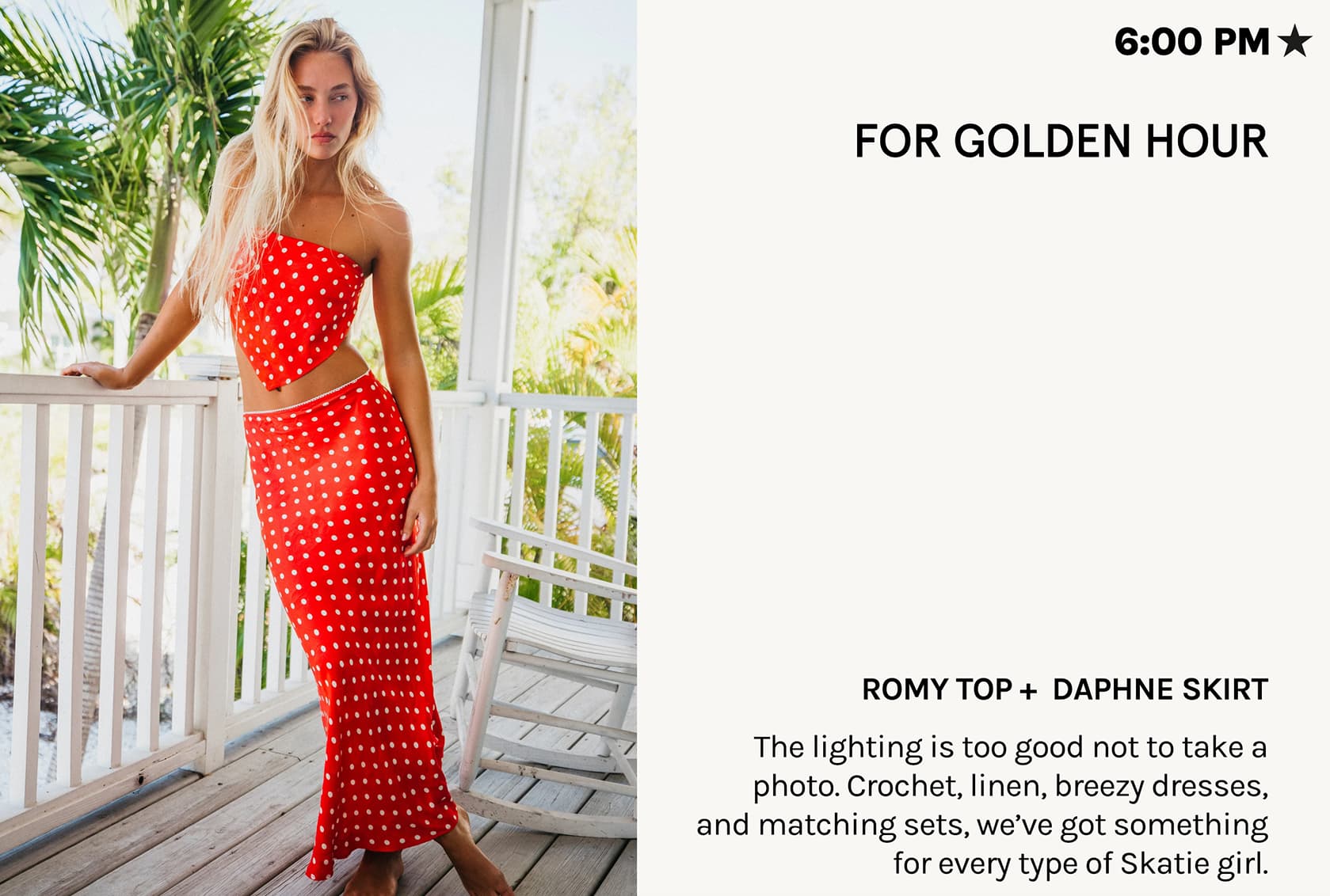 Shop for golden hour
