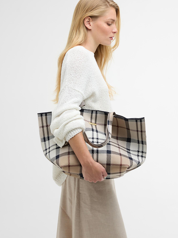 Layla Tartan Large Tote Bag
