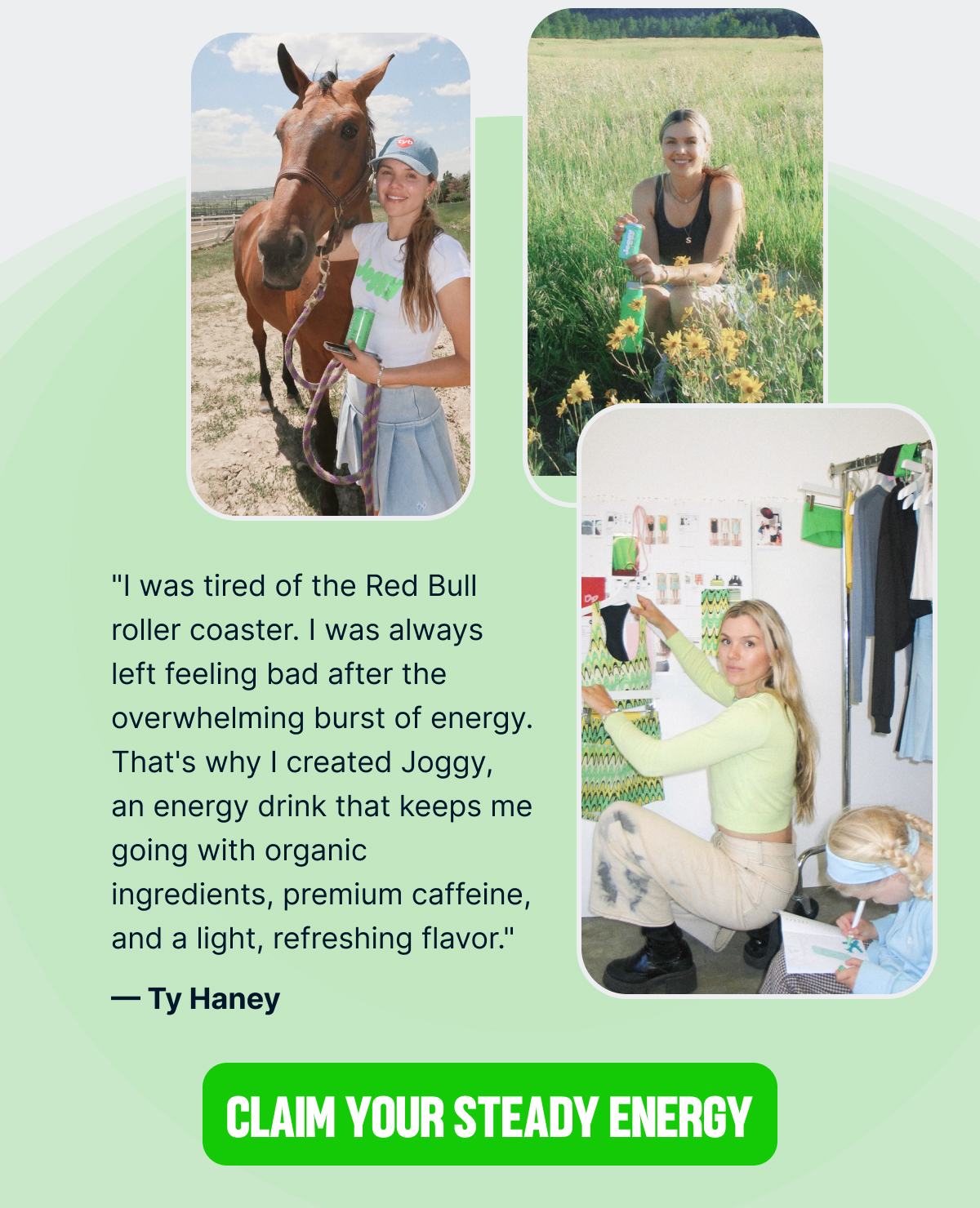 CLAIM YOUR STEADY ENERGY