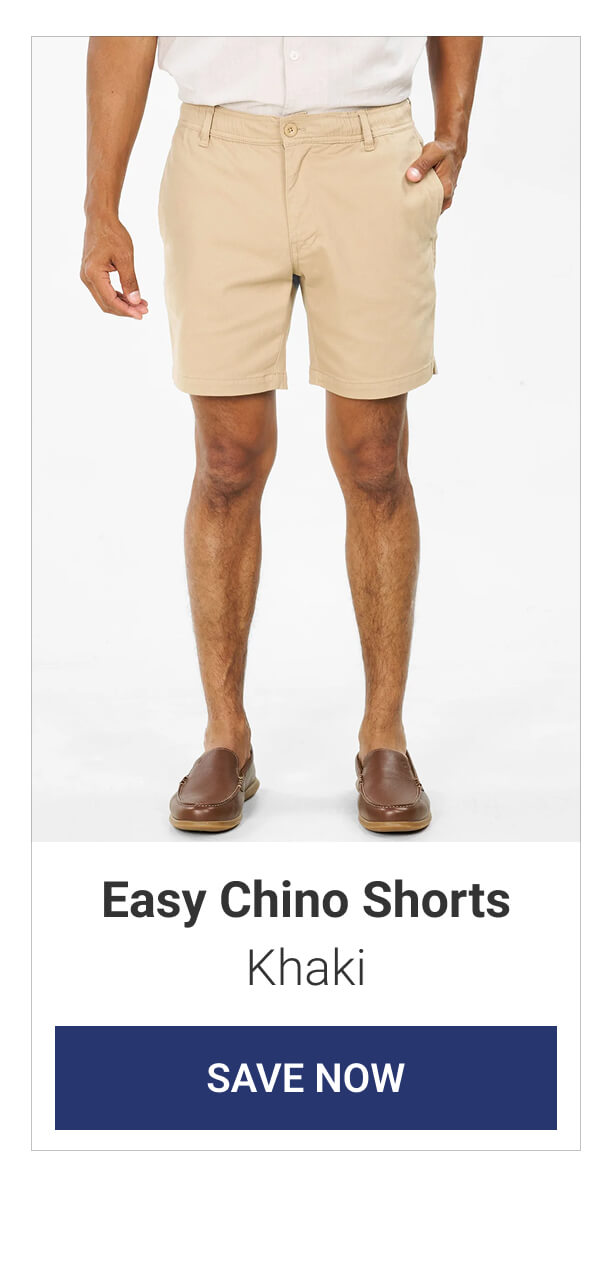 Khaki Easy Chino Shorts