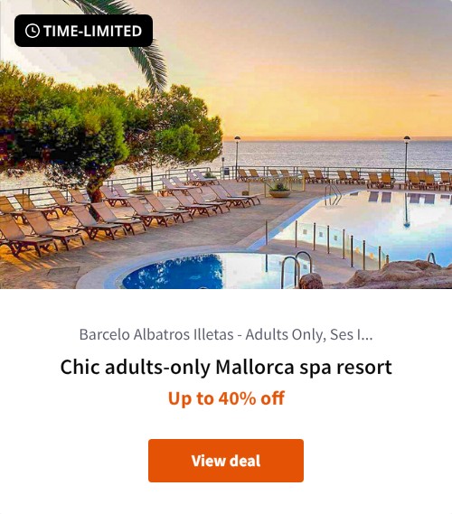 Chic adults-only Mallorca spa resort