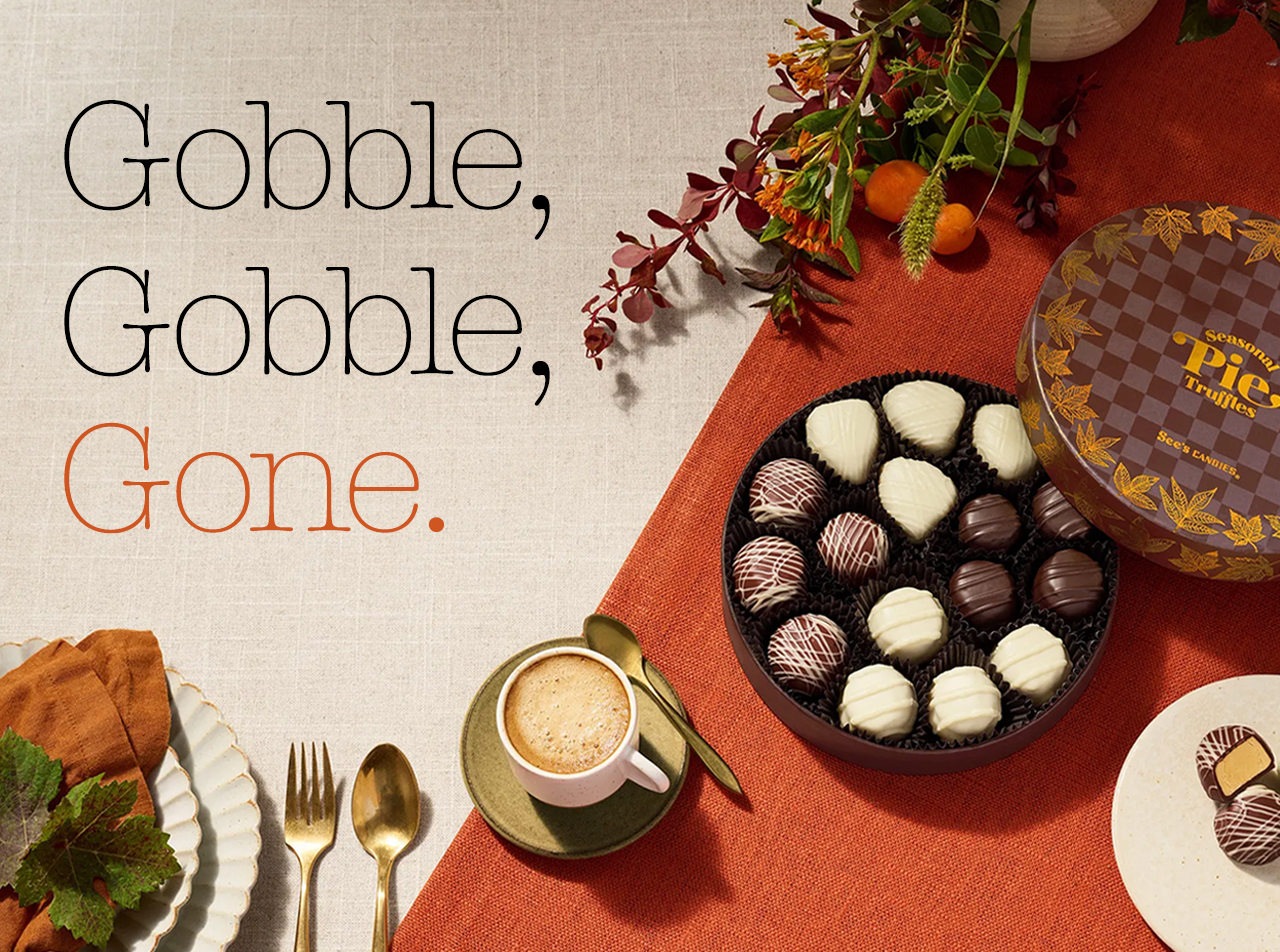 Gobble, Gobble, Gone. Seasonal Pie Truffles