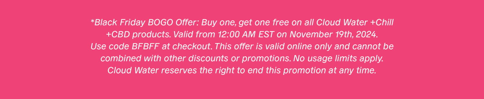 Black Friday BOGO!