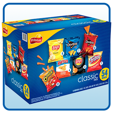 Frito Lay Classic Mix, 1 oz, Variety Pack, 54-Count