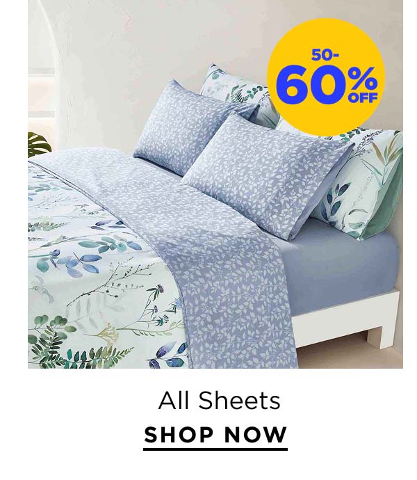50-60% Off All Sheets