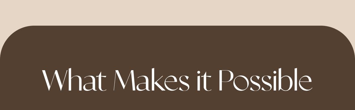 What Makes it Possible