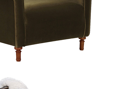 Rachel Updated Traditional Olive Green Velvet Arm Chair