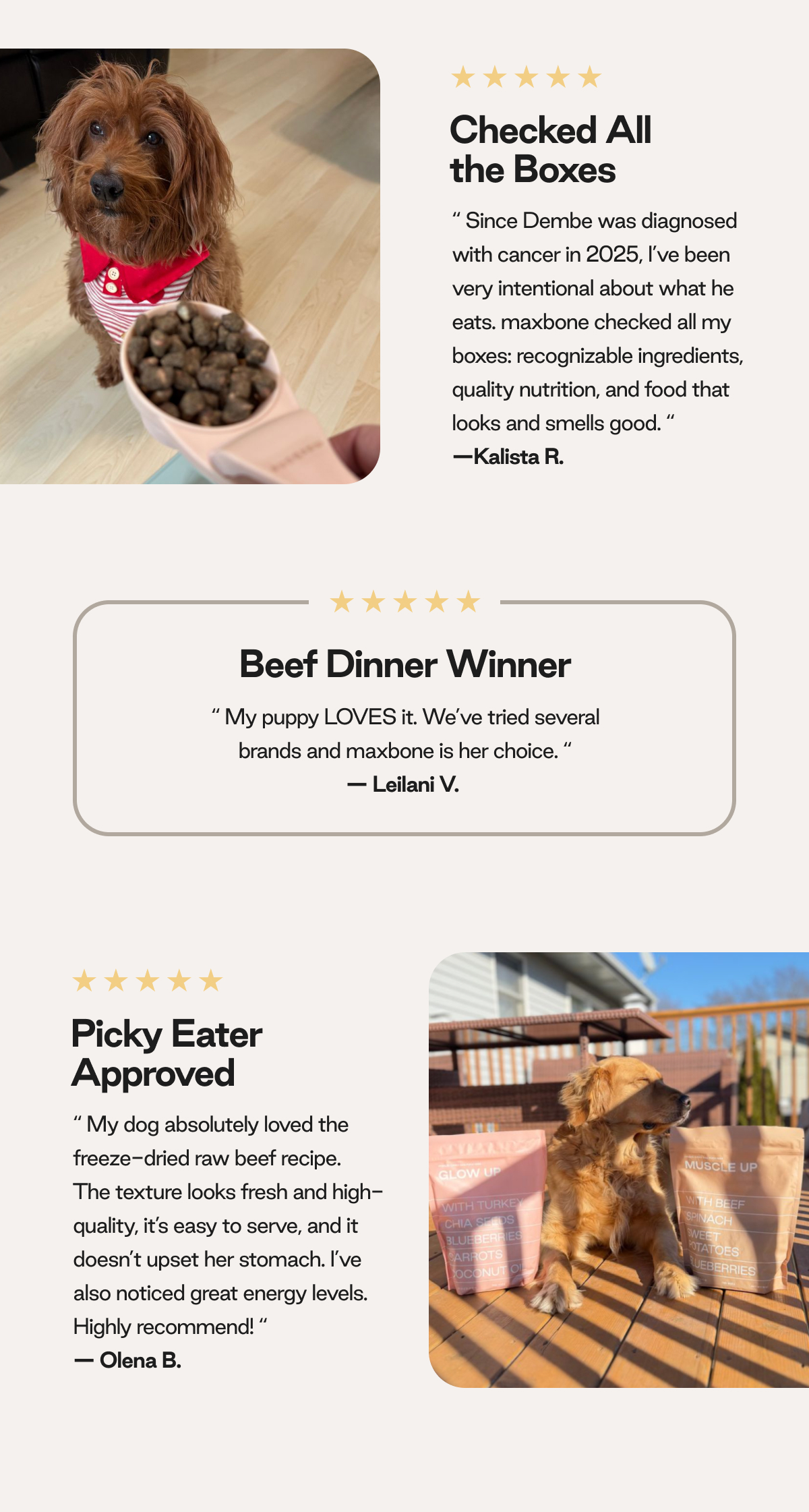 Try maxbone Real Food