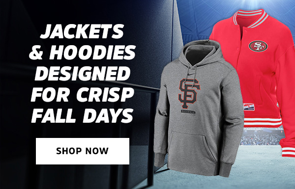 Jackets & hoddies designed for crisp fall days.