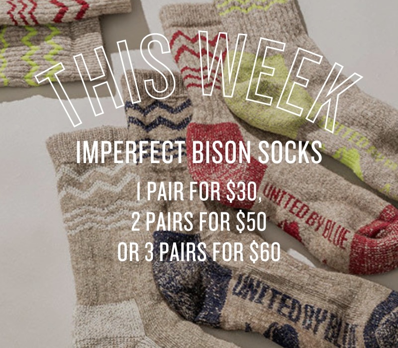 Imperfect Bison Socks